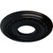 Ekena Millwork Jackson Ceiling Medallion (Fits Canopies up to 7 3/8"), 12 1/4"OD x 4"ID x 1 1/8"P, Jet Black CM12JABLF - alternate 6